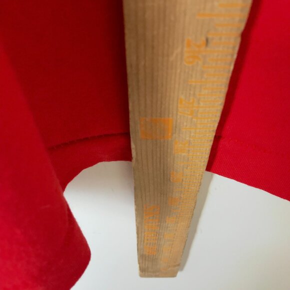 Monu-Cad T Shirt Vintage 90s Adult Red Large L Computer Applications USA 50/50 - Picture 9 of 16